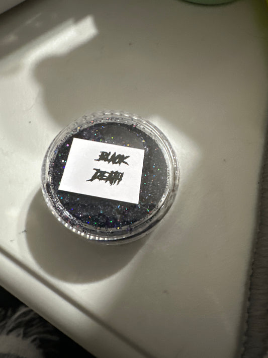 Black Death Glitter Gel